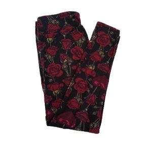 Dark roses unicorn leggings LuLaRoe TC